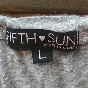 Fifth Sun Tops - Fifth Sun Graphic Tee Tank High Neck Size Large Fifth Sun Tops - Fifth Sun Graphic Tee Tank High Neck Size Large